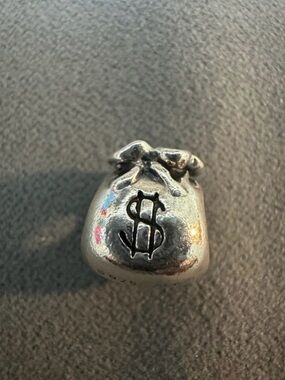 Authentic Pandora Sterling Silver Money Bag Charm